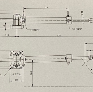 Styr-Cylinder LS 32DTP